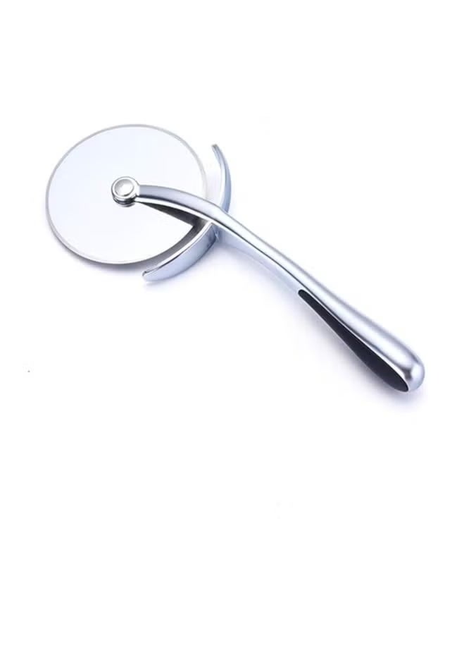 Stainless Steel Pizza Cutter, Ultra Sharp, Non-Slip Handle and Finger Protector, Easy - Image 1